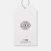Étiquette de prix de logo d'entreprise blanche sim (Dos)