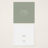 Étiquette de prix de magasin de vêtements Simple S (Devant & derrière)