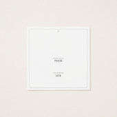 Étiquette de prix de magasin de vêtements Simple S (Dos)