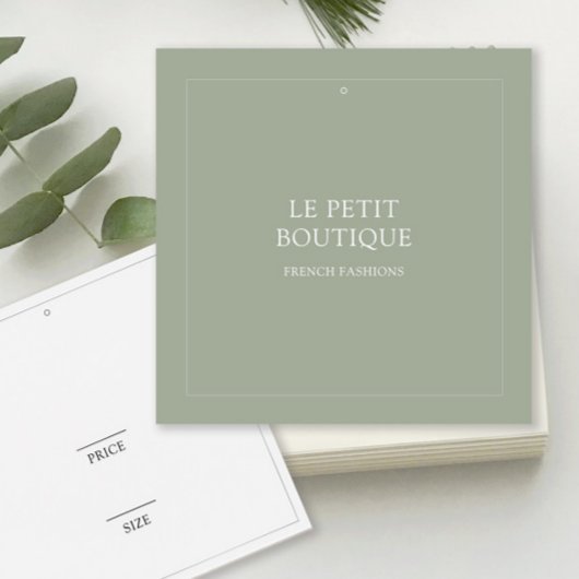 Étiquette de prix de magasin de vêtements Simple S
