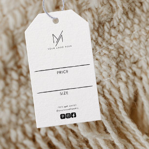 Étiquette de prix de marque de médias sociaux de l