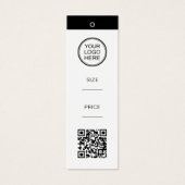 Étiquette de prix de produit moderne avec code QR (Devant)