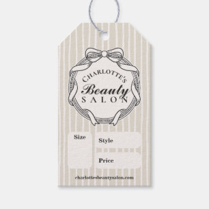 Étiquette de prix de salon en cadre à arc ivory or