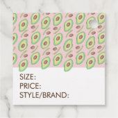 Étiquette de prix de taille de vêtements de boutiq (Dos)