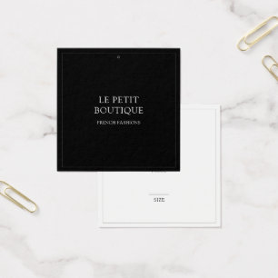 Étiquette de prix de vente Carré de magasin de vêt