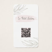 Étiquette de prix de vêtement avec code QR de logo (Devant)