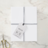 Étiquette de prix de vêtement avec code QR minimal (Avec de la ficelle)