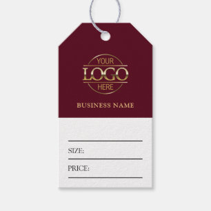 Étiquette de prix de vêtement avec logo d'entrepri