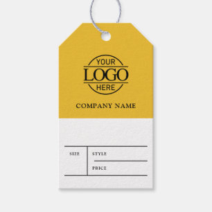 Étiquette de prix de vêtement avec logo d'entrepri