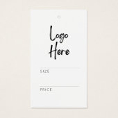 Étiquette de prix de vêtements avec instructions d (Devant)