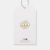 Étiquette de prix de vêtements avec logo d'entrepr (Dos)