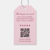 Étiquette de prix de vêtements avec logo d'entrepr (Dos)