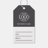 Étiquette de prix de vêtements avec logo d'entrepr (Devant)