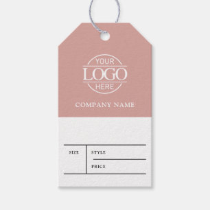 Étiquette de prix de vêtements avec logo simple ro