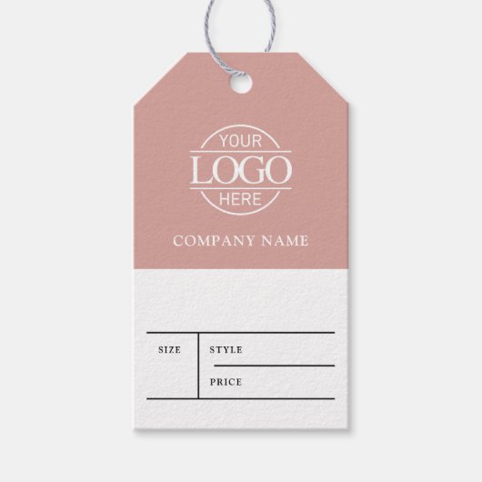 Étiquette de prix de vêtements avec logo simple ro (Devant)