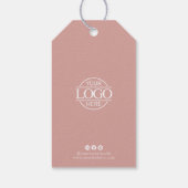 Étiquette de prix de vêtements avec logo simple ro (Dos)