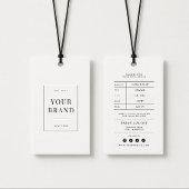 Étiquette de prix de vêtements de boutique moderne
