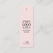 Étiquette de prix de vêtements de logo d'entrepris (Dos)