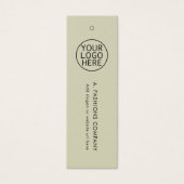 Étiquette de prix des vêtements élégants du logo d (Devant)