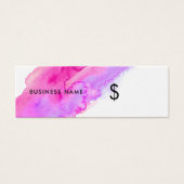 Étiquette de prix d'étincelle rose vif moderne (Devant)