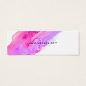 Étiquette de prix d'étincelle rose vif moderne (Dos)