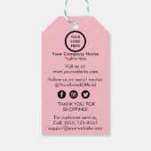 Étiquette de prix du logo de la petite entreprise  (Dos)