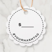 Étiquette de prix du logo Kraft (Dos)