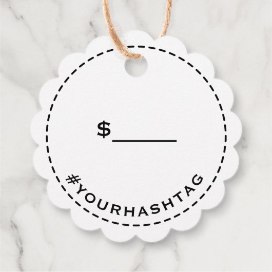 Étiquette de prix du logo Kraft (Dos)