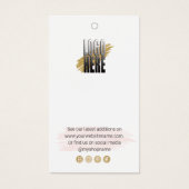 Étiquette de prix du logo professionnel (Devant)