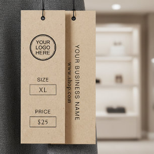 Étiquette de prix en kraft premium pour la mode ar