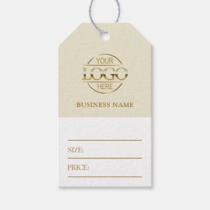 Étiquette de prix minimale avec logo d'entreprise 