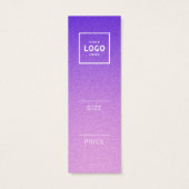 Étiquette de prix minimaliste moderne (Dos)