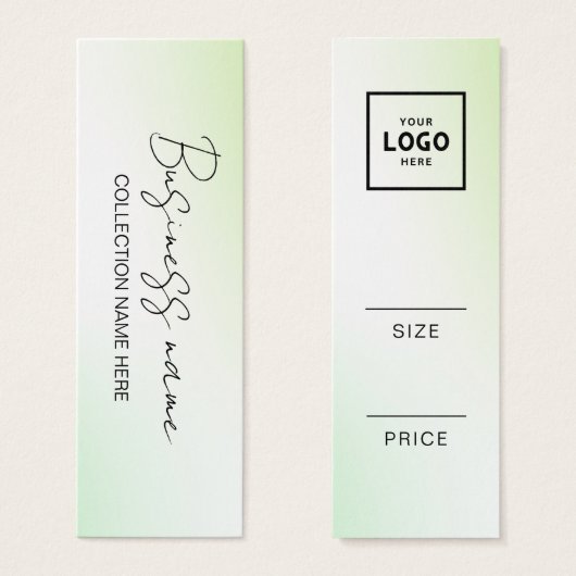 Étiquette de prix minimaliste moderne (Devant & derrière)