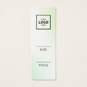 Étiquette de prix minimaliste moderne (Dos)