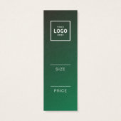 Étiquette de prix minimaliste moderne (Dos)