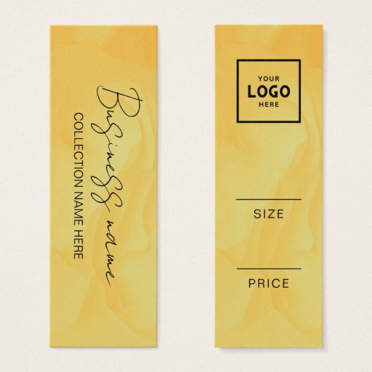Étiquette de prix minimaliste moderne (Devant & derrière)