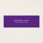 Étiquette de prix minimaliste violet blanc (Dos)