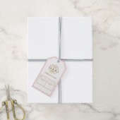 Étiquette de prix moderne rose pour logo d'entrepr (Avec de la ficelle)