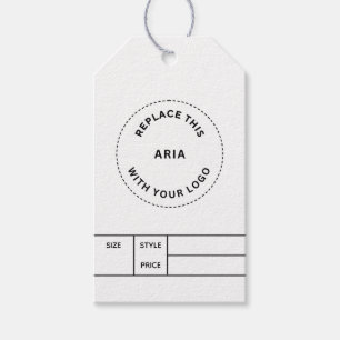 Étiquette de prix personnalisée avec logo d'entrep