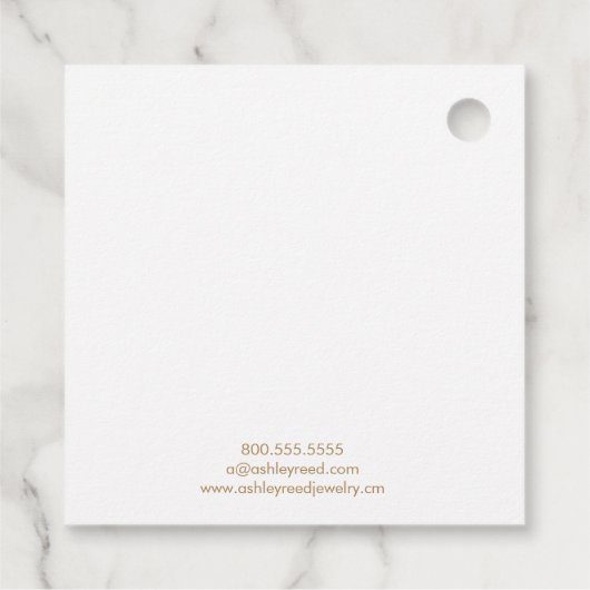 Étiquette de prix pour les bijoux de sirène (Dos)