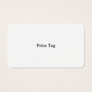 Étiquette de prix standard personnalisée 8,9 cm ×