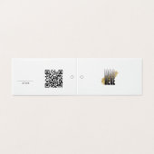 Étiquette de prix suspendue avec code QR de logo m (Outside Unfolded)