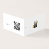 Étiquette de prix suspendue avec code QR de logo m (Outside)