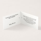 Étiquette de prix suspendue avec code QR de logo m (Inside)