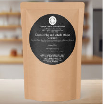 Étiquette de produit alimentaire de cottage noir r