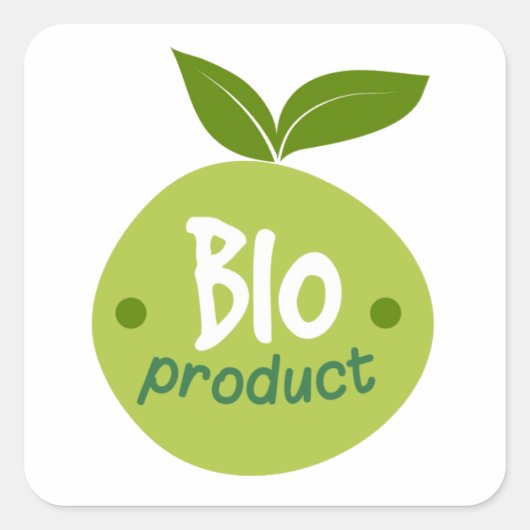 Étiquette de produit biodégradable (Devant)