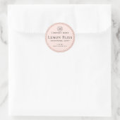 Étiquette de produit blanc rose faux parties scint (Sac)