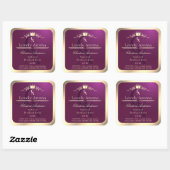 Étiquette de produit Bourgogne avec Monogramme de  (Feuille)