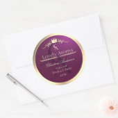 Étiquette de produit Bourgogne avec Monogramme de  (Enveloppe)