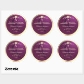 Étiquette de produit Bourgogne avec Monogramme de  (Feuille)